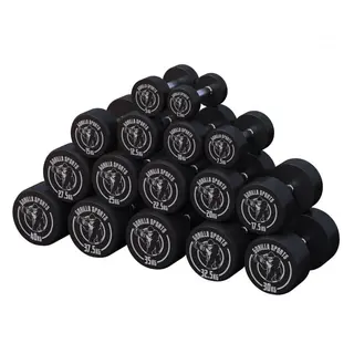 Produktfoto för Hantlar GS Gummi 2,5-40kg