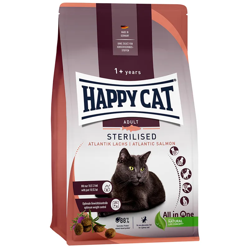 Alternativ bild 0 för Happy Cat Sterilised Salmon (1,3 kg)