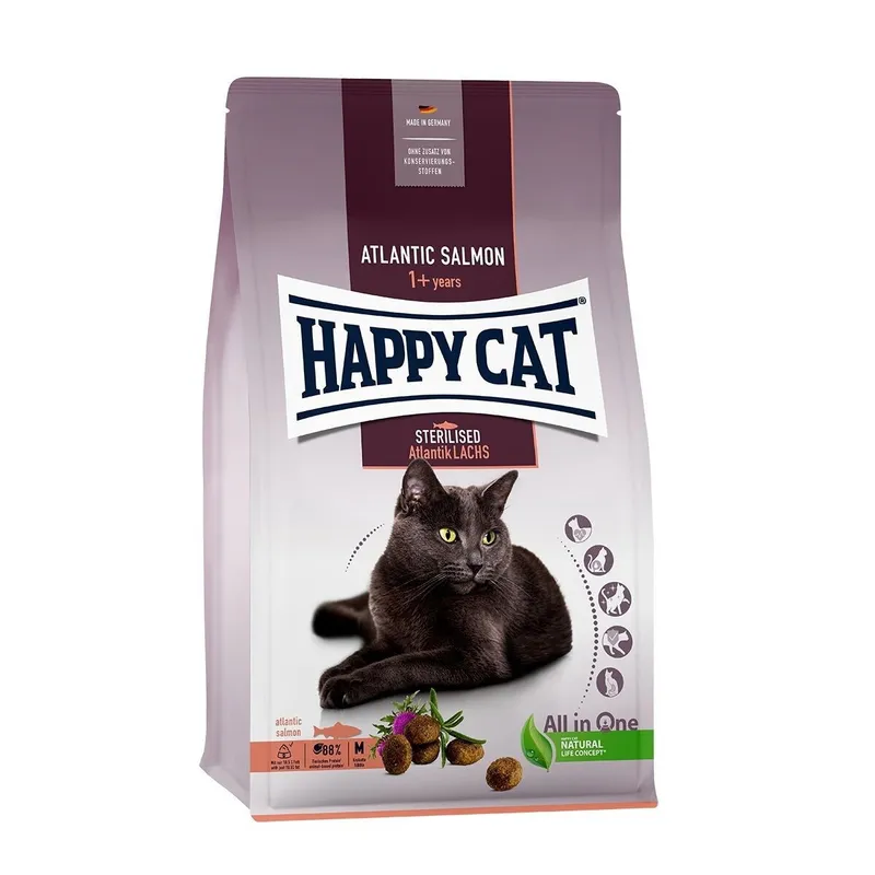 Alternativ bild 0 för Happy Cat Sterilised Salmon (10 kg)