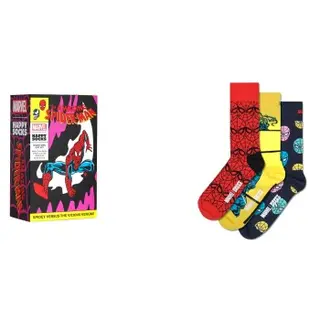 Produktfoto för Happy socks Strumpor 3P Marvel Spider Man Gift Set Flerfärgad bomull Strl 41/46