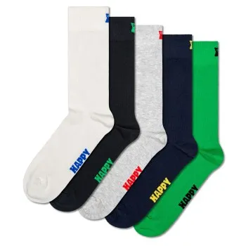 Alternativ bild 0 för Happy socks Strumpor 5P Solid Socks Flerfärgad-2 bomull Strl 41/46