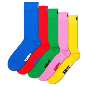 Alternativ bild 0 för Happy socks Strumpor 5P Solid Socks Flerfärgad bomull Strl 36/40