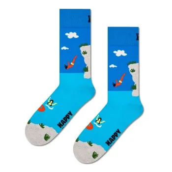 Alternativ bild 0 för Happy socks Strumpor Cliff Diving Sock Blå bomull Strl 41/46
