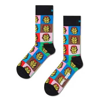 Alternativ bild 0 för Happy socks Strumpor Marvel Iron Man Sock Svart bomull Strl 36/40