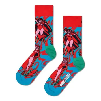 Alternativ bild 0 för Happy socks Strumpor Marvel Scarlet Witch Sock Röd bomull Strl 36/40