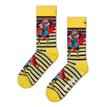 Alternativ bild 0 för Happy socks Strumpor Marvel Thor Sock Gul bomull Strl 36/40
