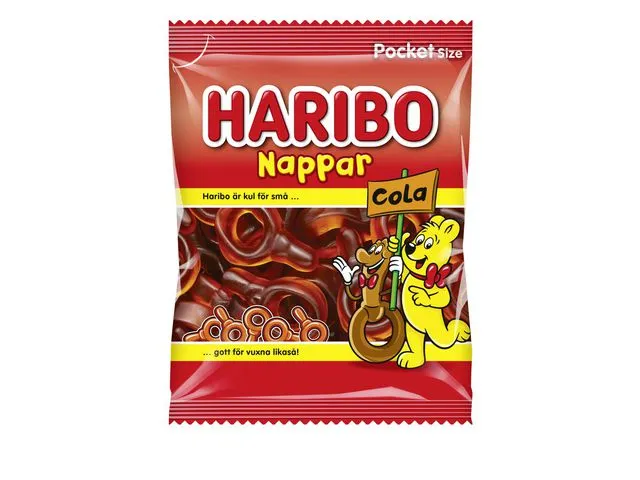Alternativ bild 0 för HARIBO Godis Nappar Cola 80g