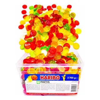 Produktfoto för Haribo Pesetos - 2,7 kg