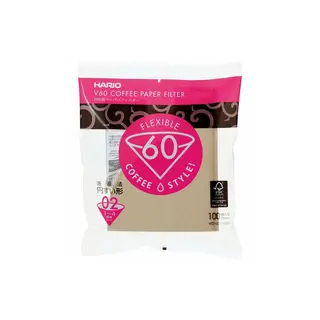 Produktfoto för Hario Misarashi bruna filter - V60-02 100 st.