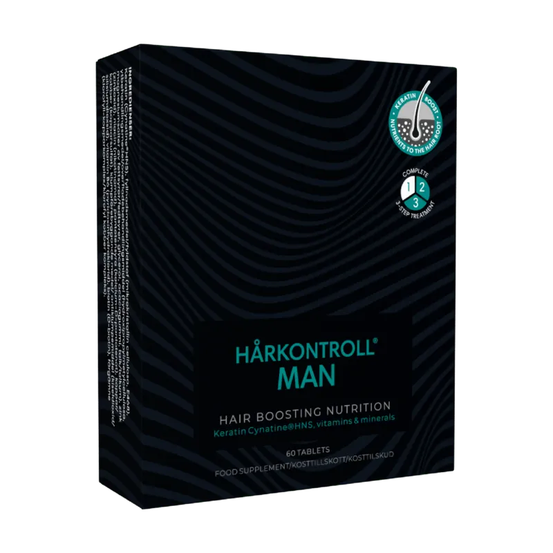 Bild 1 för Hårkontroll Man Hair Boosting Nutrition 60 st