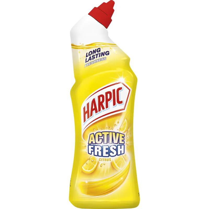 Bild 2 för Harpic Toalettrengöringsmedel Active Fresh Citrus Desinficerande 750 ml