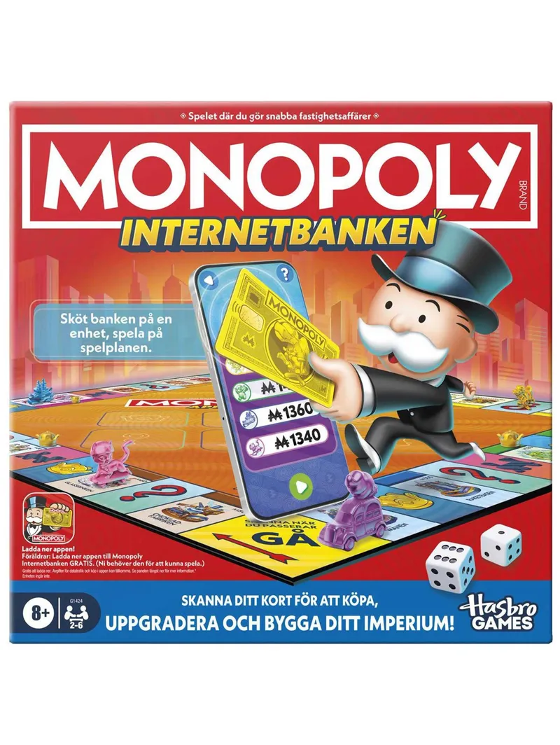 Alternativ bild 0 för Hasbro gaming Brädspel Monopoly App Banking (SE)