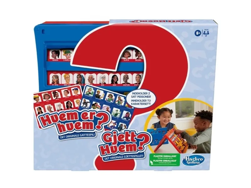 Alternativ bild 0 för Hasbro Vem där? Det klassiska gissningsspelet för 2 spelare för barn från 6 år