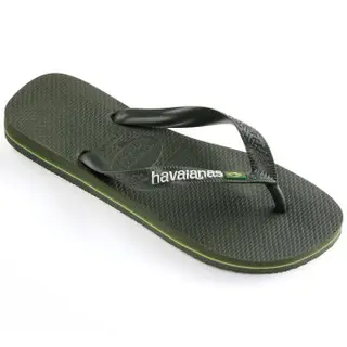 Produktfoto för Havaianas Brasil Logo Skogsgrön  Strl 35/36  Herr