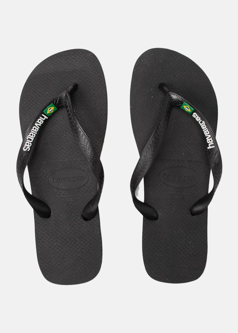 Bild 2 för Havaianas Brasil Logo Svart Strl 37/38 Herr