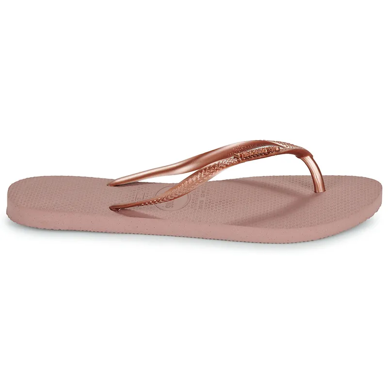 Bild 3 för Havaianas Slim Logo Metallic Ljusrosa Strl 39/40 Dam