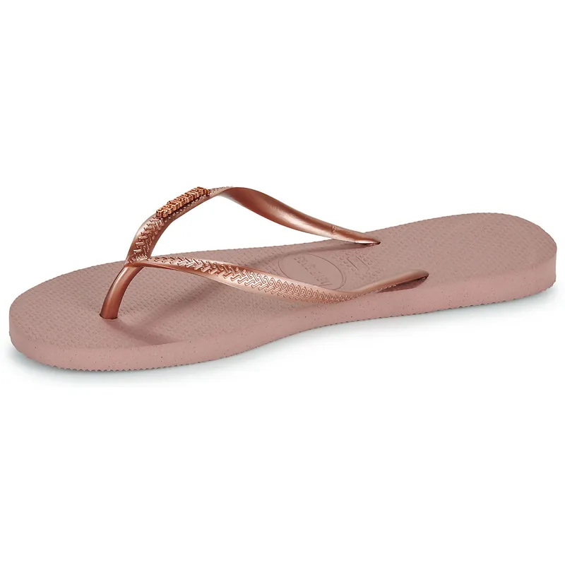 Bild 5 för Havaianas Slim Logo Metallic Ljusrosa Strl 39/40 Dam