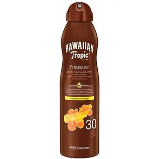 Produktfoto för Hawaiian Tropic Glowing Protection Dry Oil spray SPF30 - 180 ml