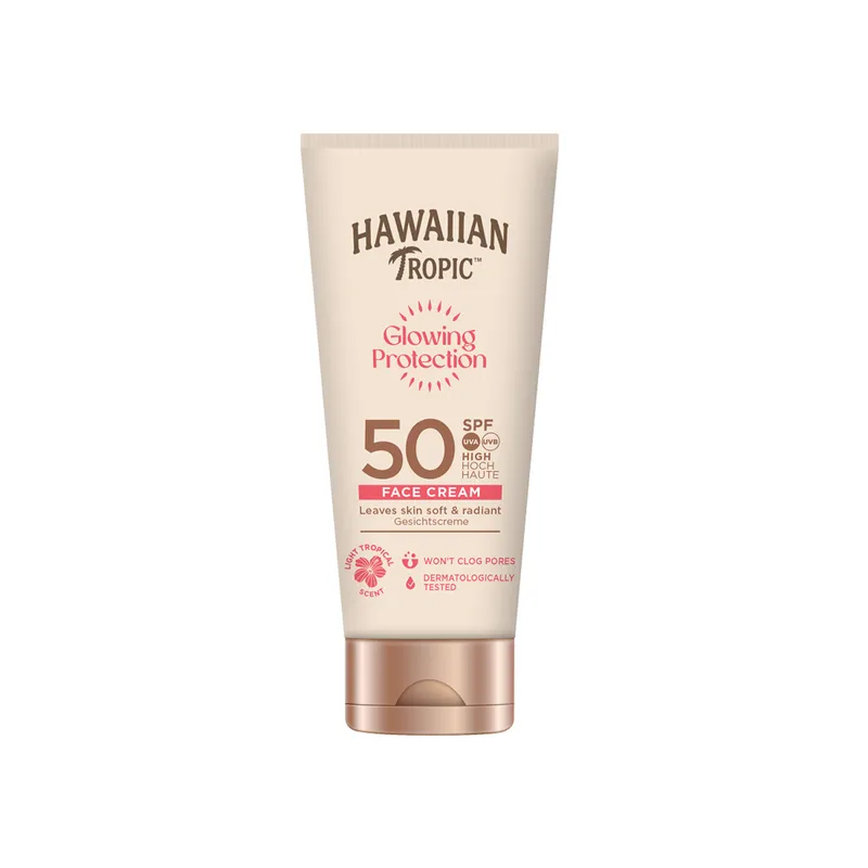 Bild 2 för Hawaiian Tropic Glowing Protection Face Lotion SPF50 50 ml