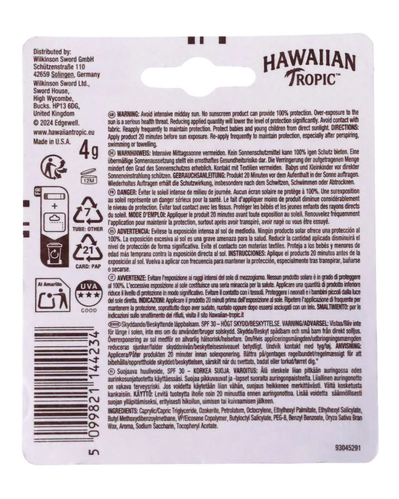 Bild 2 för Hawaiian Tropic Lip Balm SPF30 - 4 g