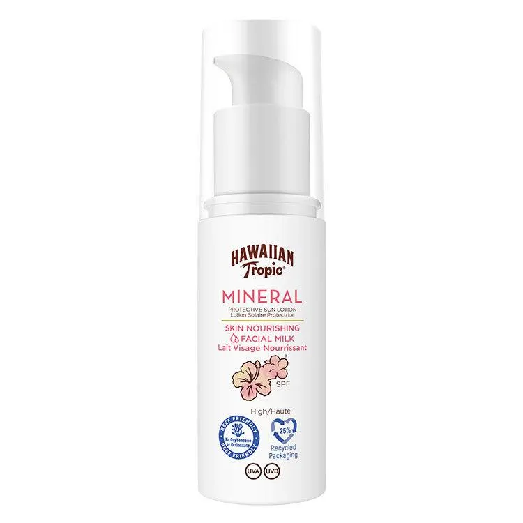 Bild 1 för Hawaiian Tropic Mineral Sun Milk Face SPF30 50 ml