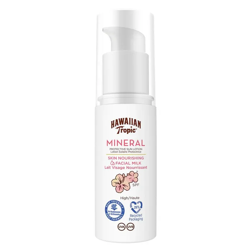 Bild 2 för Hawaiian Tropic Mineral Sun Milk Face SPF30 50 ml
