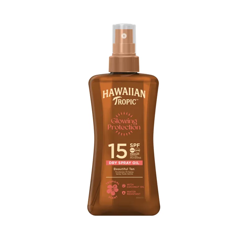 Bild 2 för Hawaiian Tropic Protective Dry Spray Oil SPF15 200 ml
