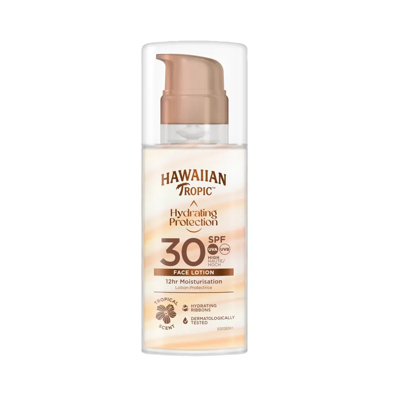 Bild 2 för Hawaiian Tropic Silk Hydration Air Face Sun Lotion SPF 30 50 ml