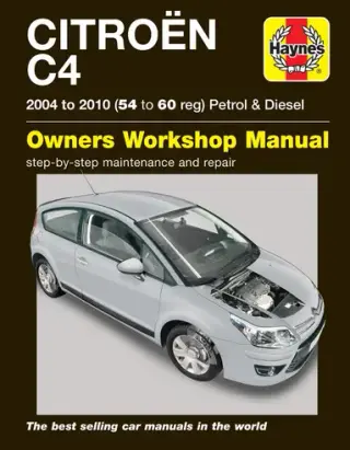 Produktfoto för Haynes Reparationshandbok, Citroen C4, Universal, 978 0 85733 576 0
