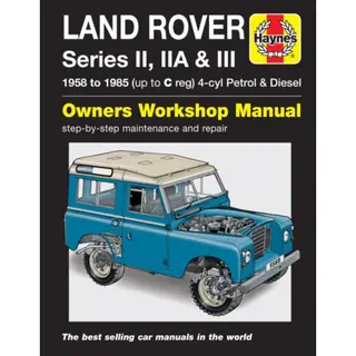 Produktfoto för Haynes Reparationshandbok, Land Rover Series Ii, Iia & Iii, Universal, 978 0 85733 5 685
