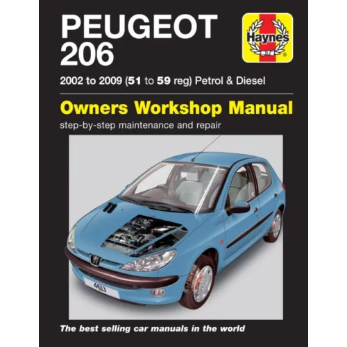 Alternativ bild 0 för Haynes Reparationshandbok, Peugeot 206 Petrol & Diesel, Universal, 4613