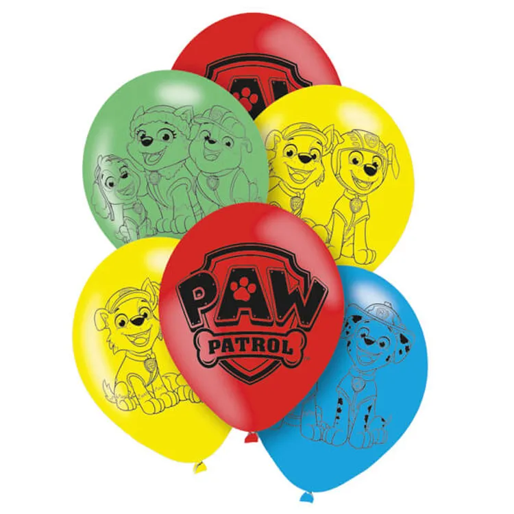 Alternativ bild 0 för Haza Witbaard - PAW Patrol Balloons 6pcs.