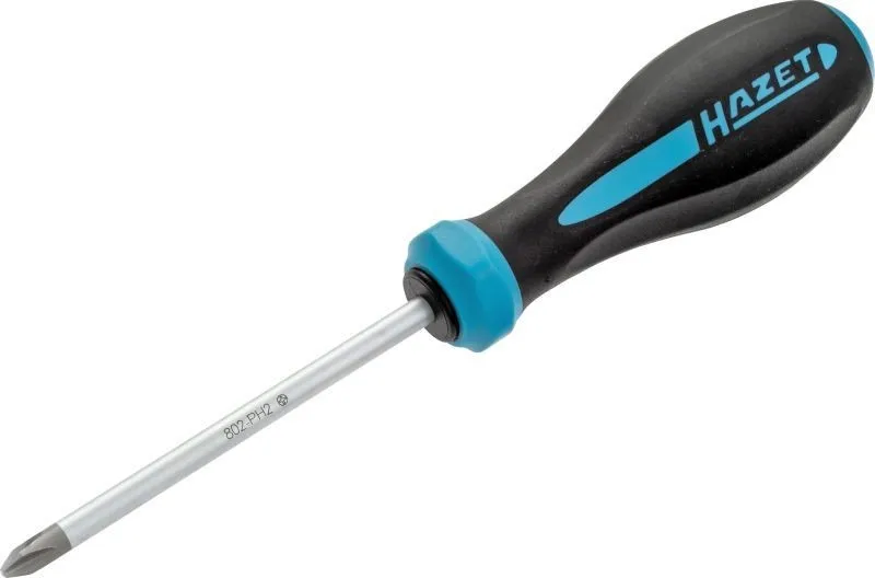 Alternativ bild 0 för Hazet 802-PH2 Verkstadsskruvmejsel PH 2 Bladlängd: 100 mm DIN ISO 8764-1, DIN ISO 8764-2