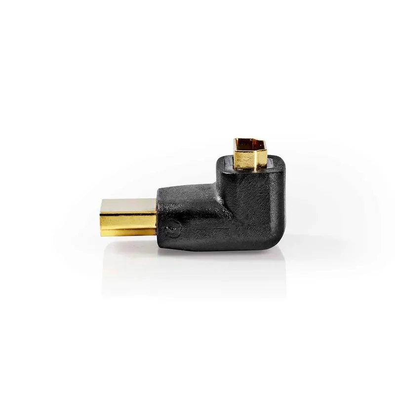 Bild 2 för HDMI™ Adapter | HDMI™ Kontakt | HDMI™ Utgång | Guldplaterad | Vinklat 270° | ABS | Svart | 1 st. | Låda