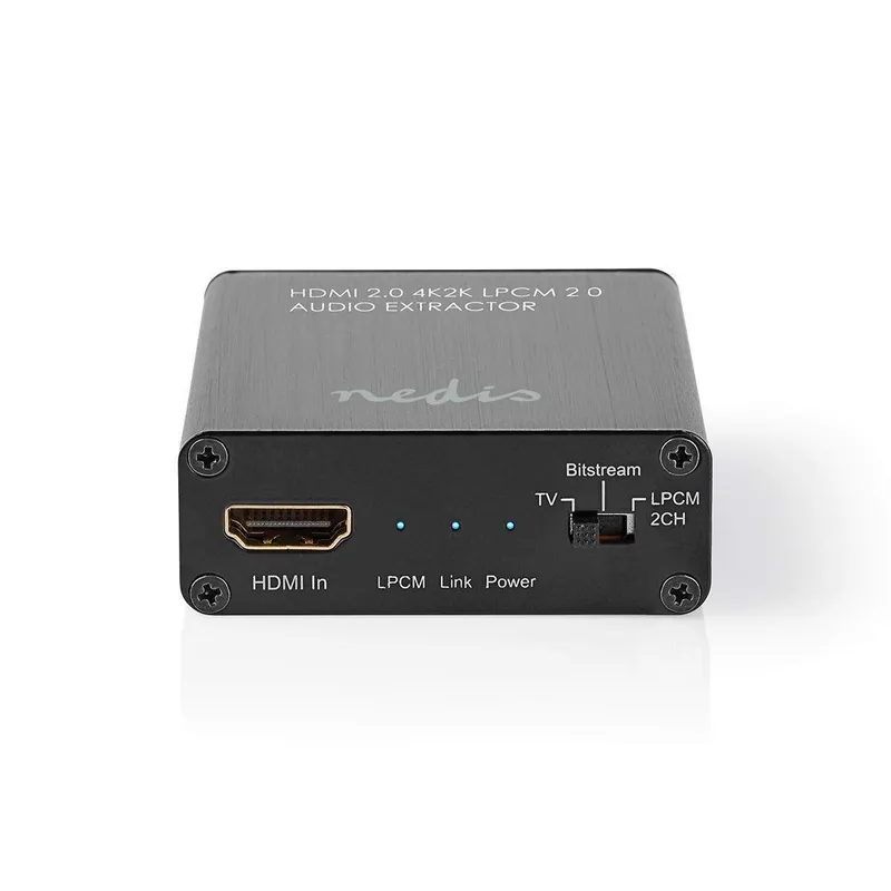 Bild 1 för HDMI Extractor, HDMI till HDMI/TosLink/1x 3.5 mm, 4K@60Hz, 18 Gbps