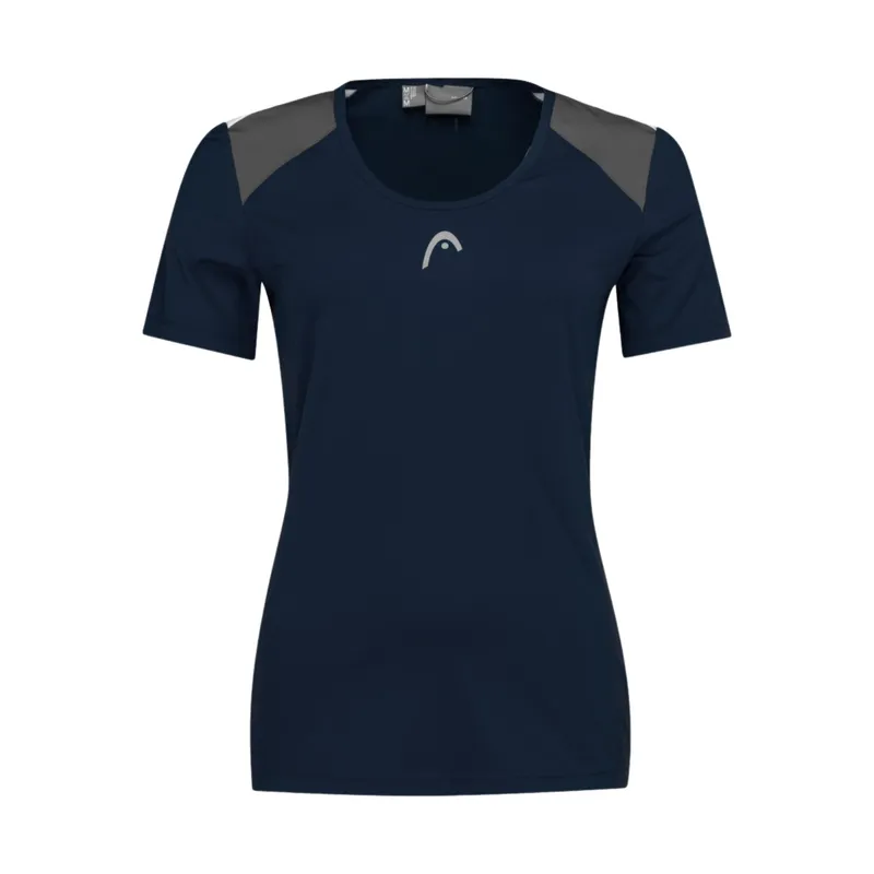 Alternativ bild 0 för Head Club 22 Tech T-shirt Girls Dark Blue
