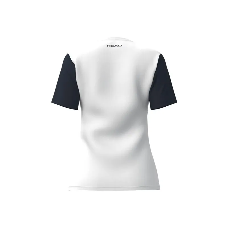 Bild 3 för Head Club 25 Tech T-Shirt Girls Navy/White