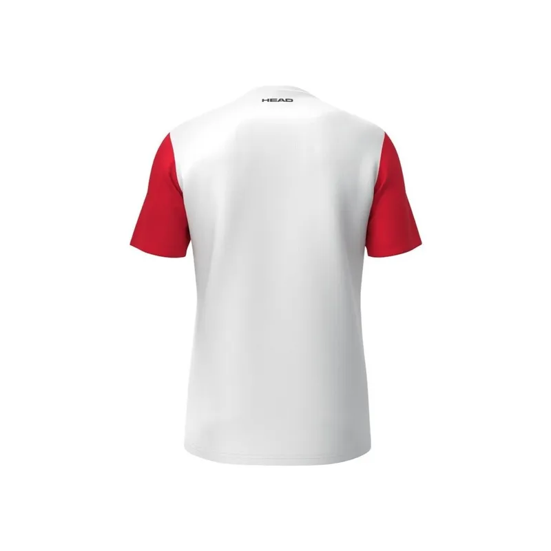 Bild 3 för Head Club 25 Tech T-shirt Red/White