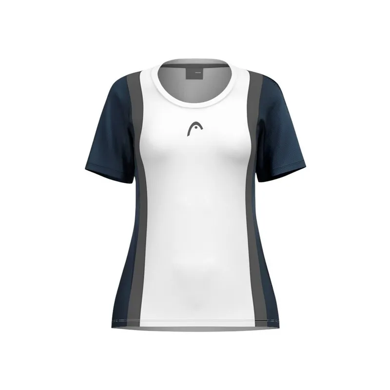 Bild 2 för Head Club 25 Tech T-shirt Women Navy/White