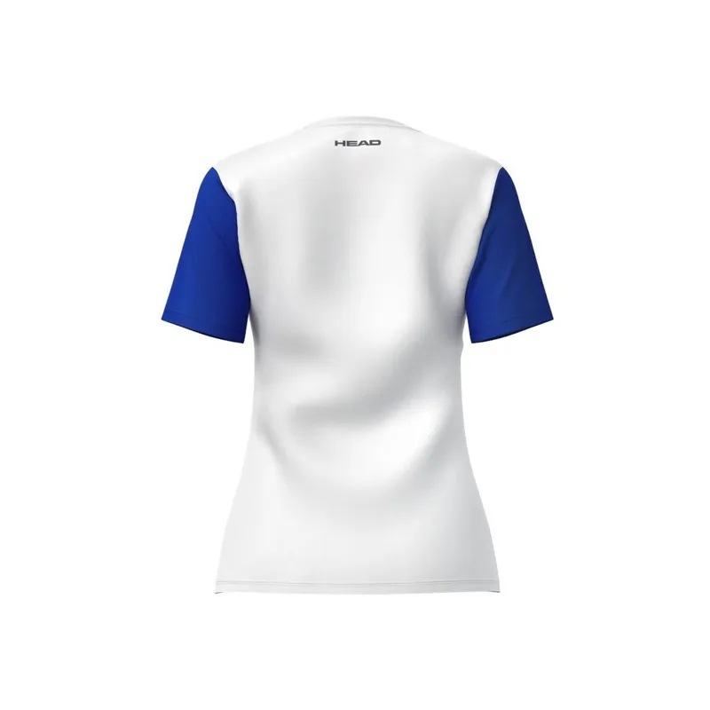 Bild 3 för Head Club 25 Tech T-shirt Women Royal/White