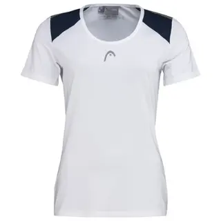 Produktfoto för Head Club Tech T-shirt Dam White/Dress Blue