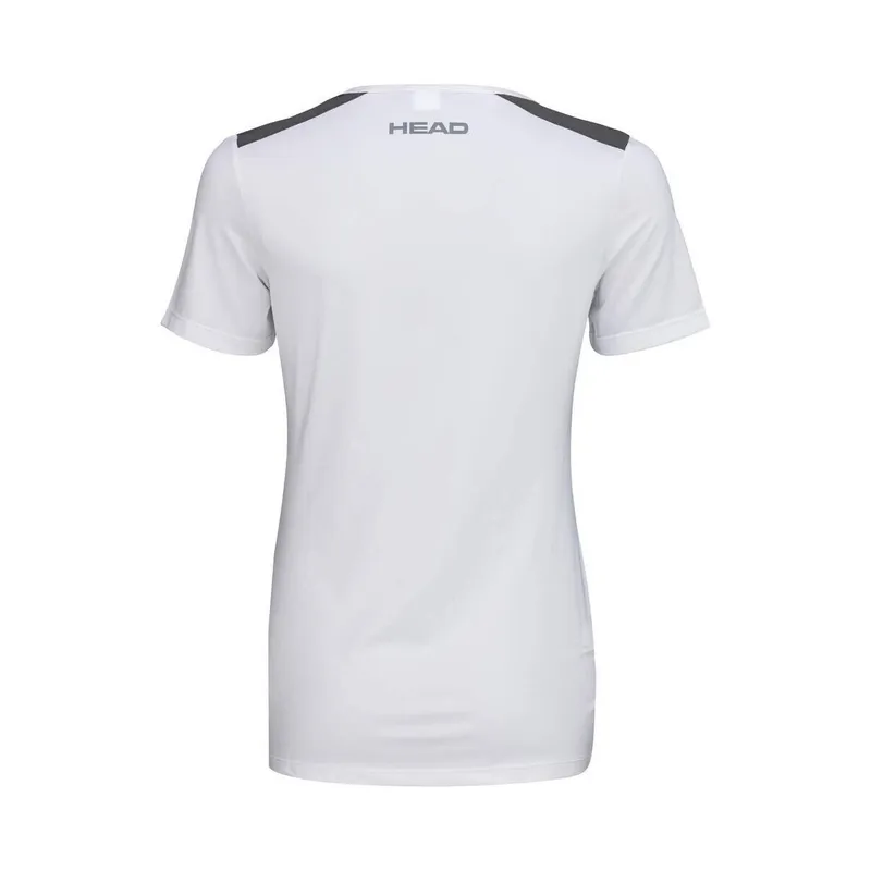 Bild 3 för Head Club Tech T-shirt Dam White/Dress Blue