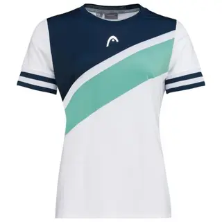 Produktfoto för Head Perf T-shirt Dam White/Nile Green