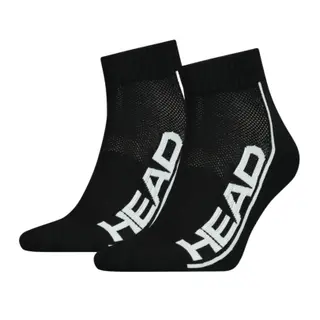 Produktfoto för Head Socks Tennis 2-Pack Stripe Quarter Black