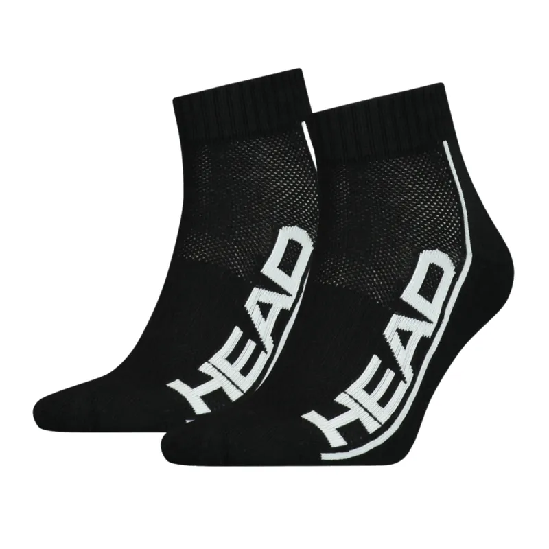 Alternativ bild 0 för Head Socks Tennis 2-Pack Stripe Quarter Black