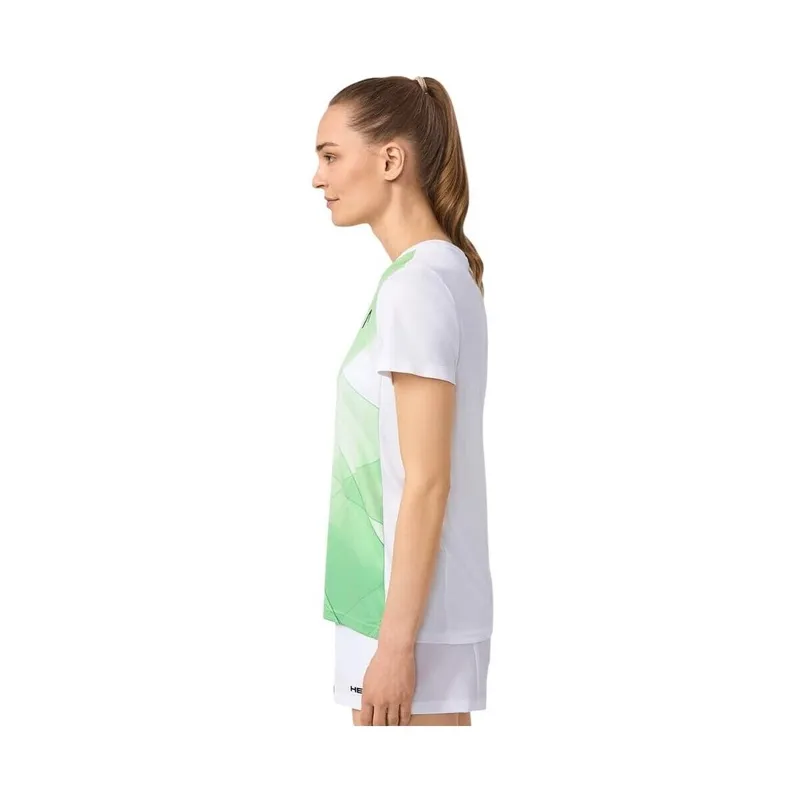 Bild 4 för Head Tie-Break T-shirt Women White/Celery Green