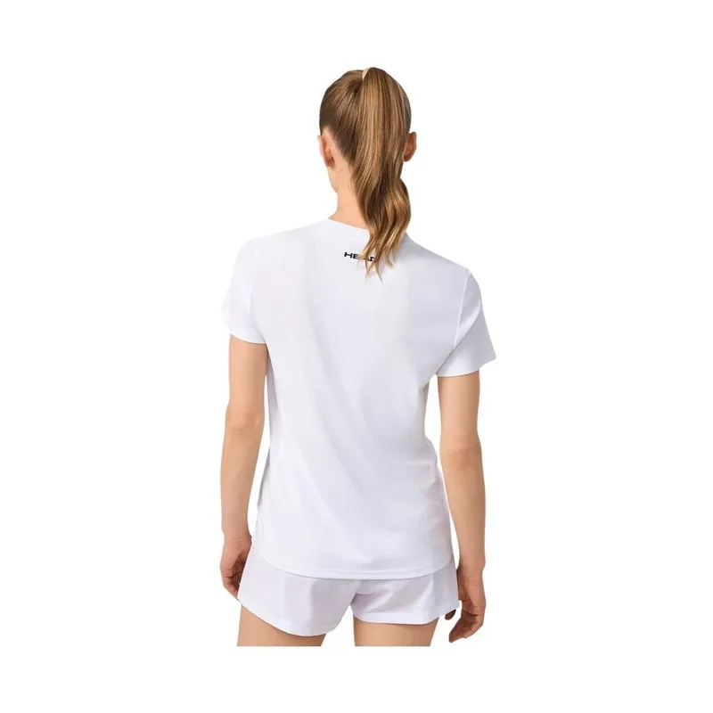 Bild 5 för Head Tie-Break T-shirt Women White/Celery Green