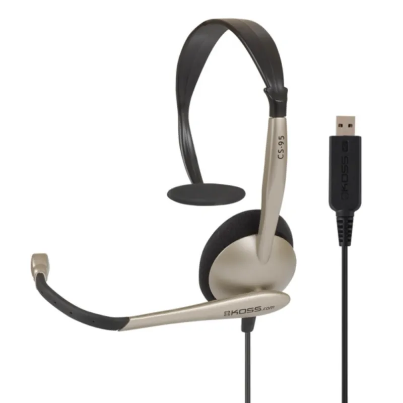 Alternativ bild 0 för Headset CS95 Mono On-Ear Mic USB Champagne