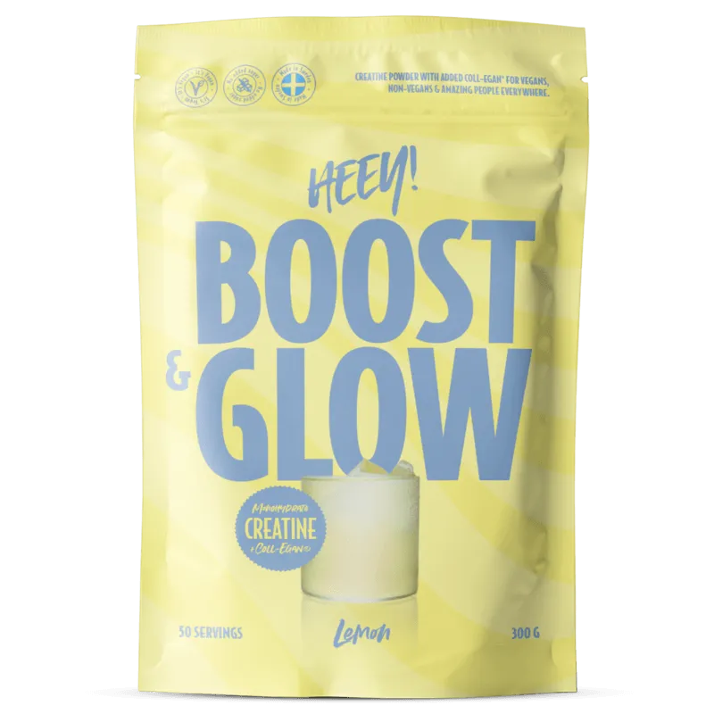 Bild 1 för Heey! Boost & Glow Creatine + Coll-egan Lemon 300 g