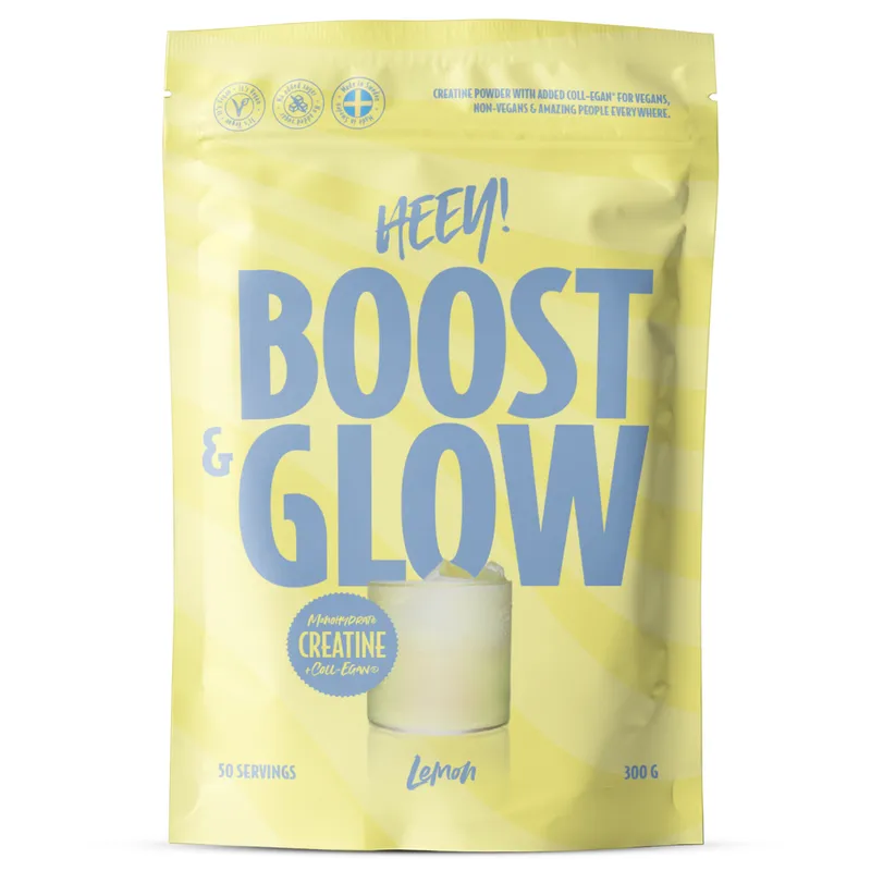 Bild 2 för Heey! Boost & Glow Creatine + Coll-egan Lemon 300 g
